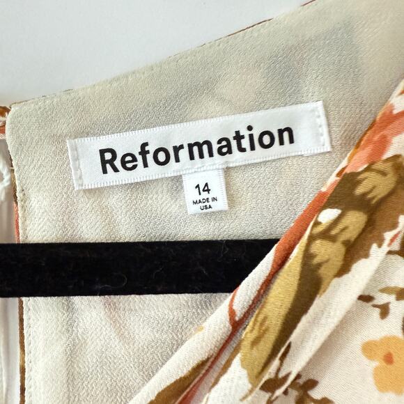 Reformation Womens Senna Floral Maxi Dress Bella Multicolor Size 14 NWT - Picture 13 of 14